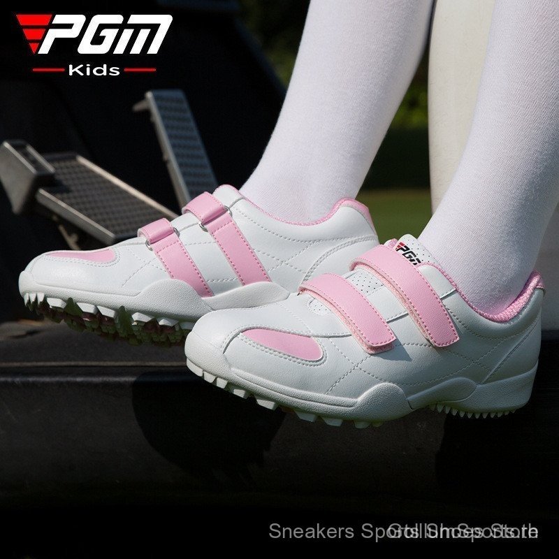 PGM รองเท้ากอล์ฟเด็กแฟชั่นรองเท้ากีฬา Elegant Breathable Ladies Ball รองเท้าเด็ก TTT3 5LW9