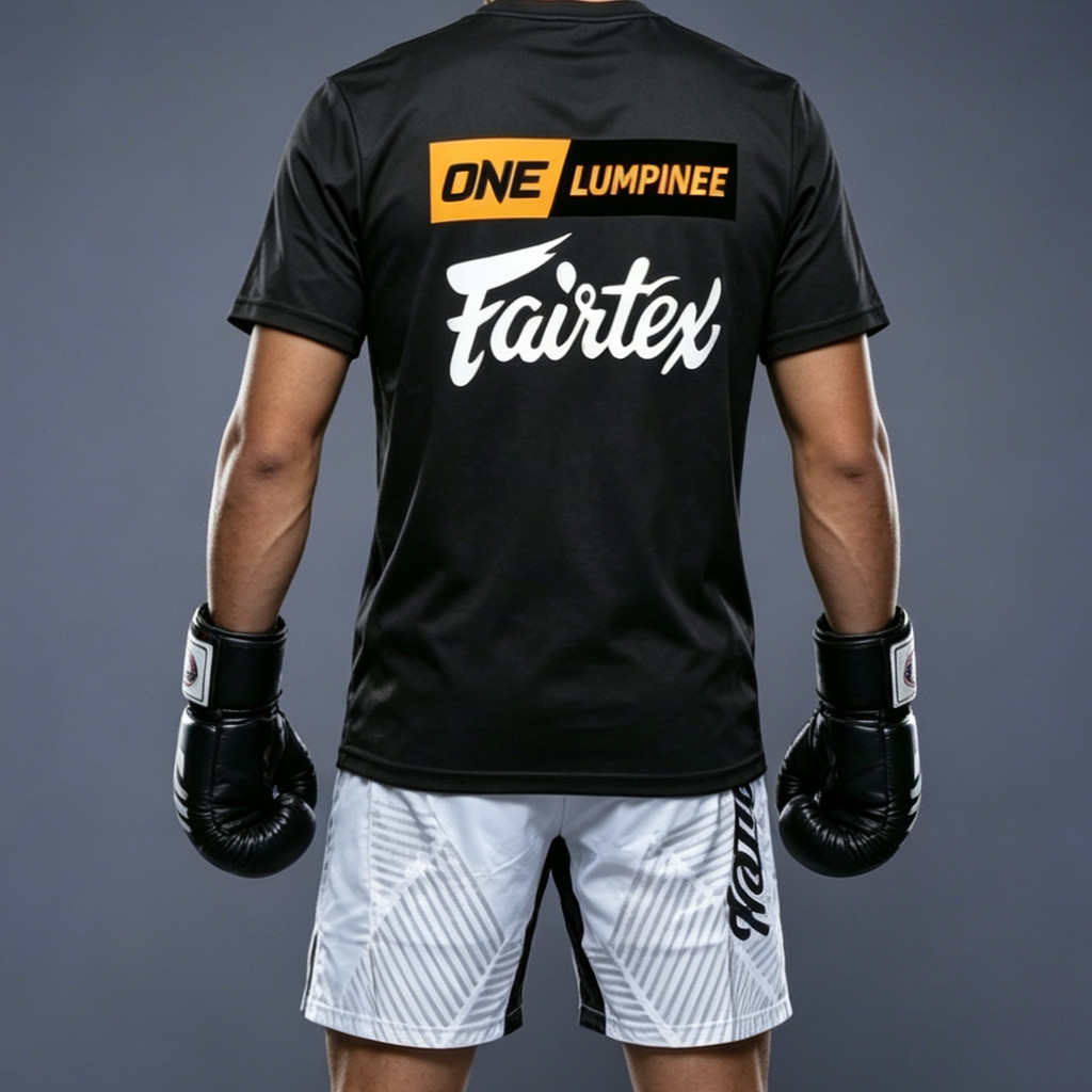 ONE Boxing match joint fairtex Boxing เสื้อยืดแฟชั่นตัวอักษร street ผ้าฝ้าย 100% แนวโน้มแขนสั้น 0723