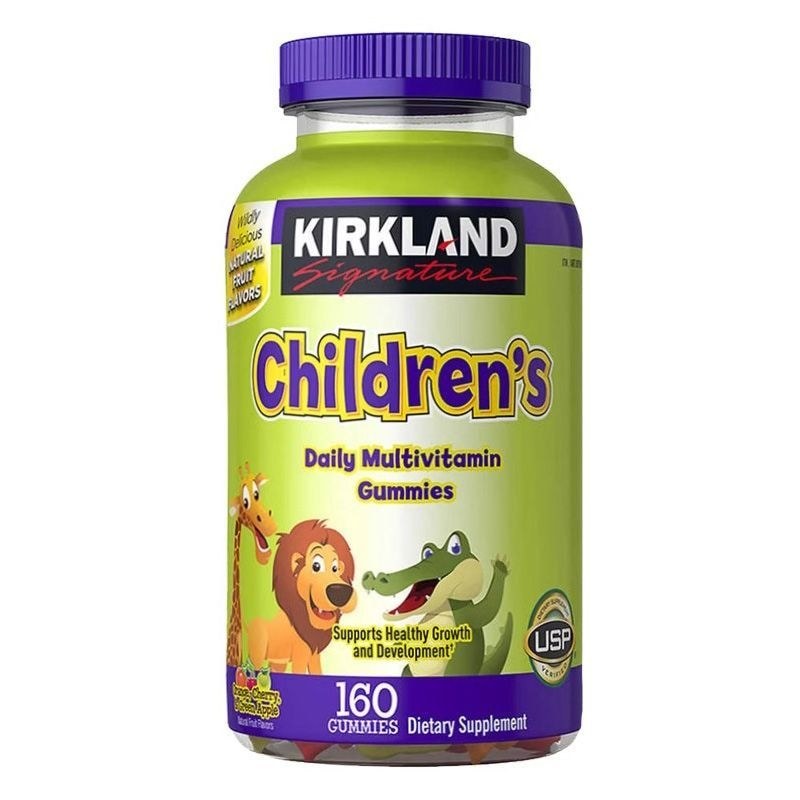 จัดส่งโซ่เย็น American Kirkland Kirkland Adult Children Complex Multivitamin Gummies 160 แคปซูล#冷链发货