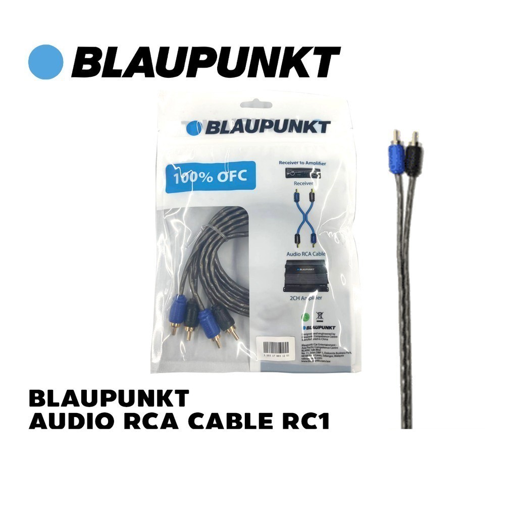 Blaupunkt Audio Rca Cable Rc1 (Rca Signal Cable) Ofc