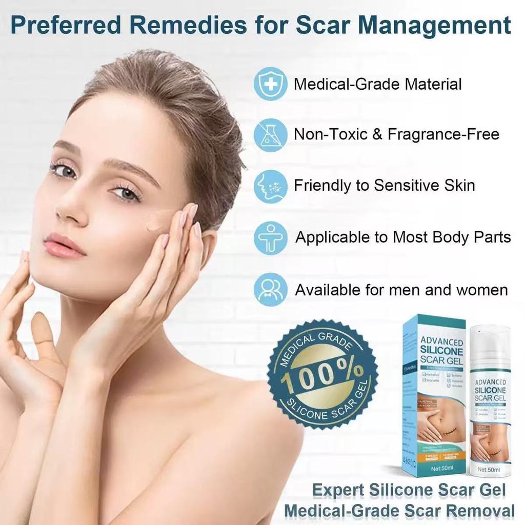 Preferred#Spot Goods Scar silicone gel SILICONE SCAR GEL Seamless Scar Covering Bestseller MQ L