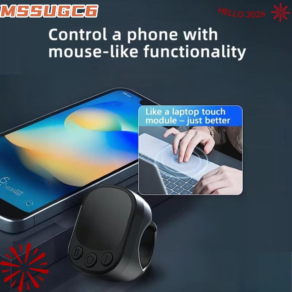 MSSUGC6 Touchscreen Controller, srolling ฟังก์ชั่นต่อเนื่อง Clicker Bluetooth Ring Remote, หน้าเปลี่