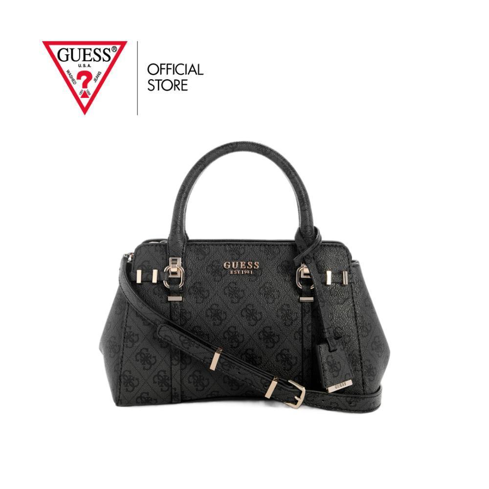 GUESS กระเป๋า รุ่น SG991705 LEONA LOGO SML MLTI COMP STCHL สีดำ