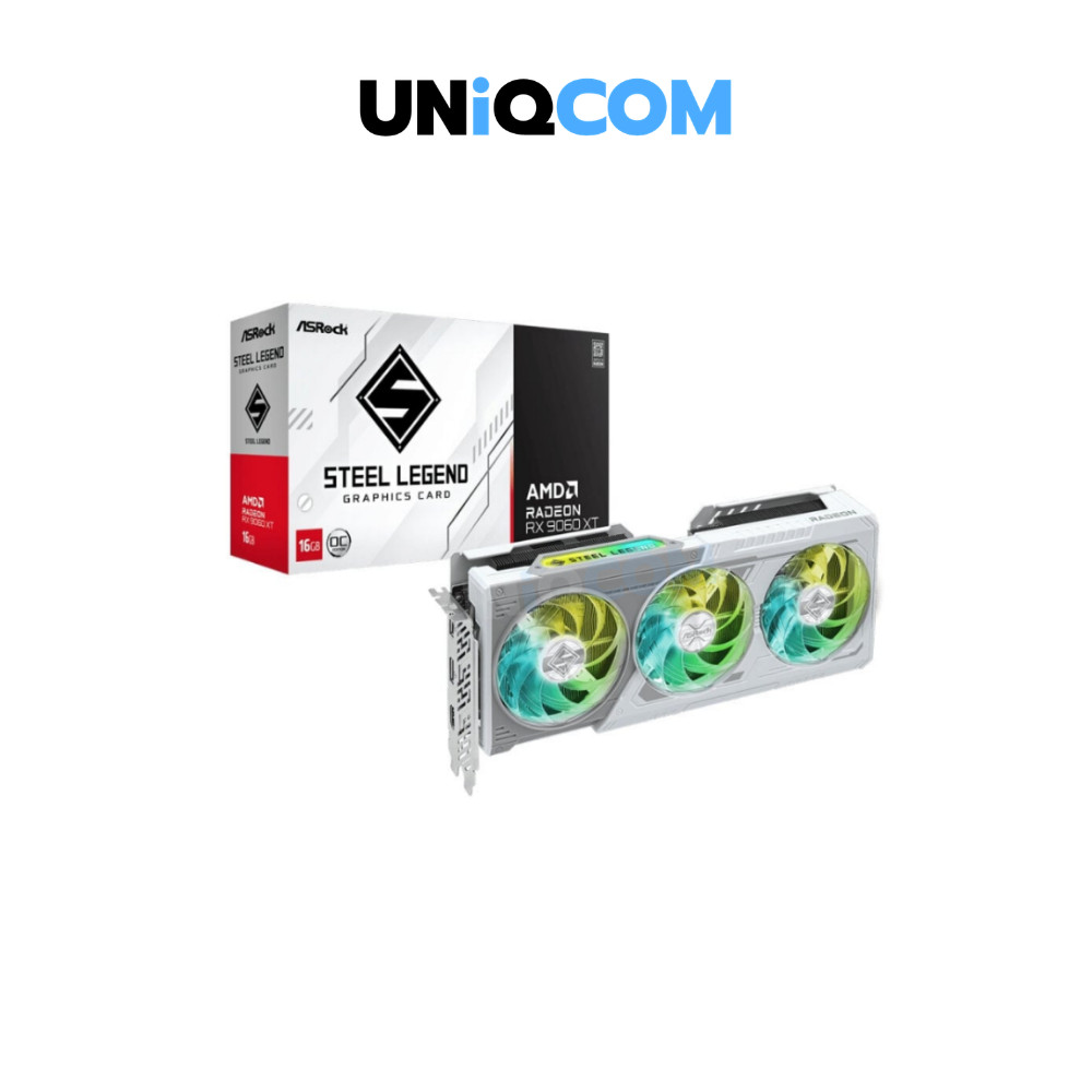 ASROCK VGA RADEON RX 9060XT STEEL LEGEND OC - 16GB GDDR6