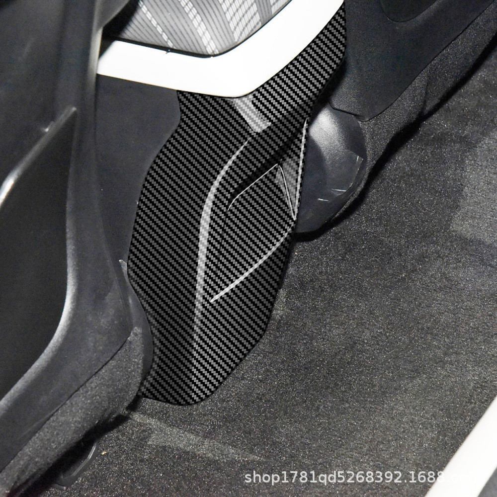 เหมาะสําหรับ 21 Kia EV6 GT Line ซ้ายขับรถด้านหลังเครื่องปรับอากาศ Air Outlet Anti-Kick Pad การป้องกั