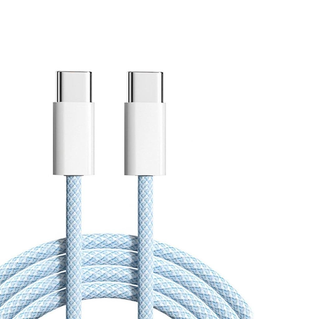 USB-C ถึง USB-C60W Fast Charge Data Cable, เะสําหรับ Samsung S23/24/25,  Huawei, iPhone15/16 (4.9FT)
