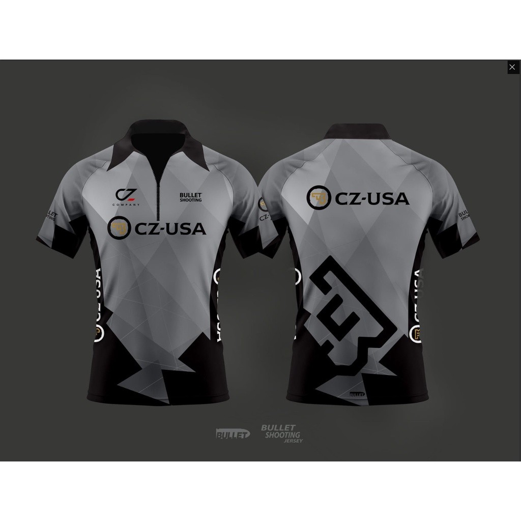 เสื้อโปโลซิป 3D CZ-USA series ดีไซน์เต็มตัว (ชื่อแบบกําหนดเองใหม่เอี่ยม) EC