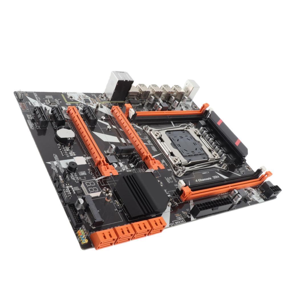 Haijiemall Lga 2011-3 เมนบอร์ด KIMISS X99 คอมพิวเตอร์เดสก์ท็อป LGA2011‐3 DDR4 สําหรับ Intel Chipset