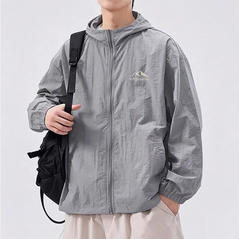 Outdoor Commuter Dry Quick-Drying Clothes Men Summer Jacket Outer Wear Ultra-Light Thin Clothes Anti