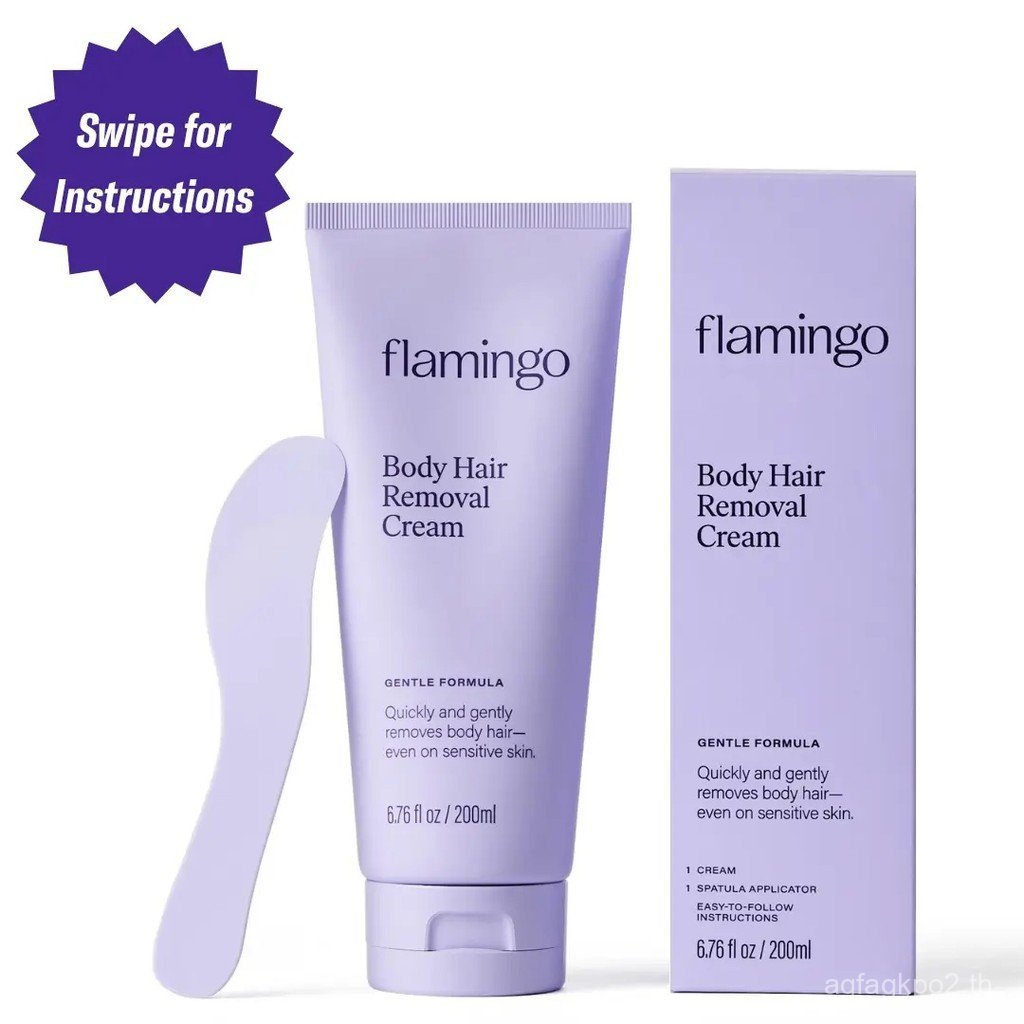 [ฤดูร้อนต้องมี]Flamingo200mlBodyHairRemoval,DesignedforSensitive,UniGentleFormula,oothResultsLastUpt