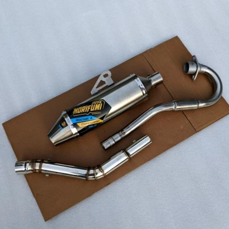 1 ชุด Rocket4 Norifumi ท่อไอเสียสําหรับ Xr150 Xr200 Xtz125 Xtz150 Racing ไอเสีย Klx150 L/G/S Klx150 