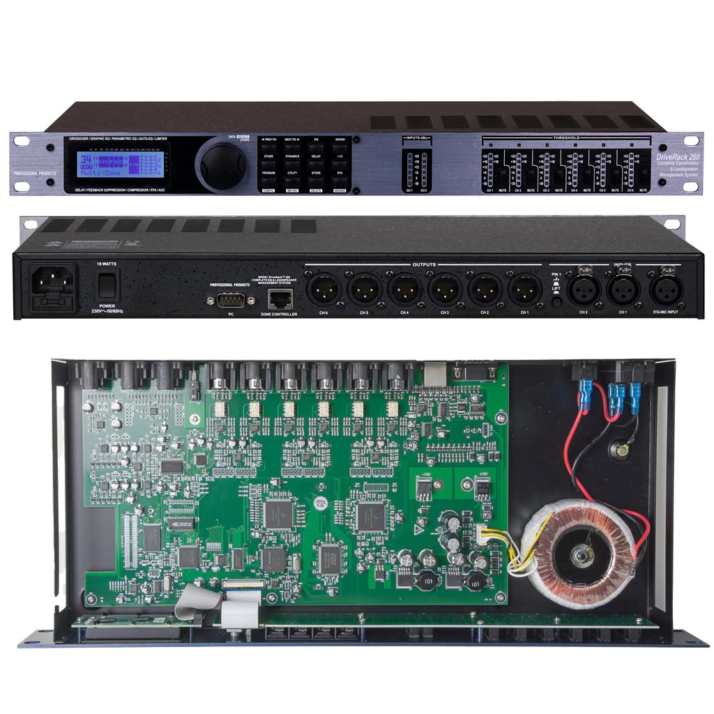 AFYU ขายส่งคุณภาพดี Dbx DriveRack 260 2 X 6 สัญญาณเสียงสําหรับ 2 X 6 ลําโพงระบบการจัดการพร้อมจอแสดงผ