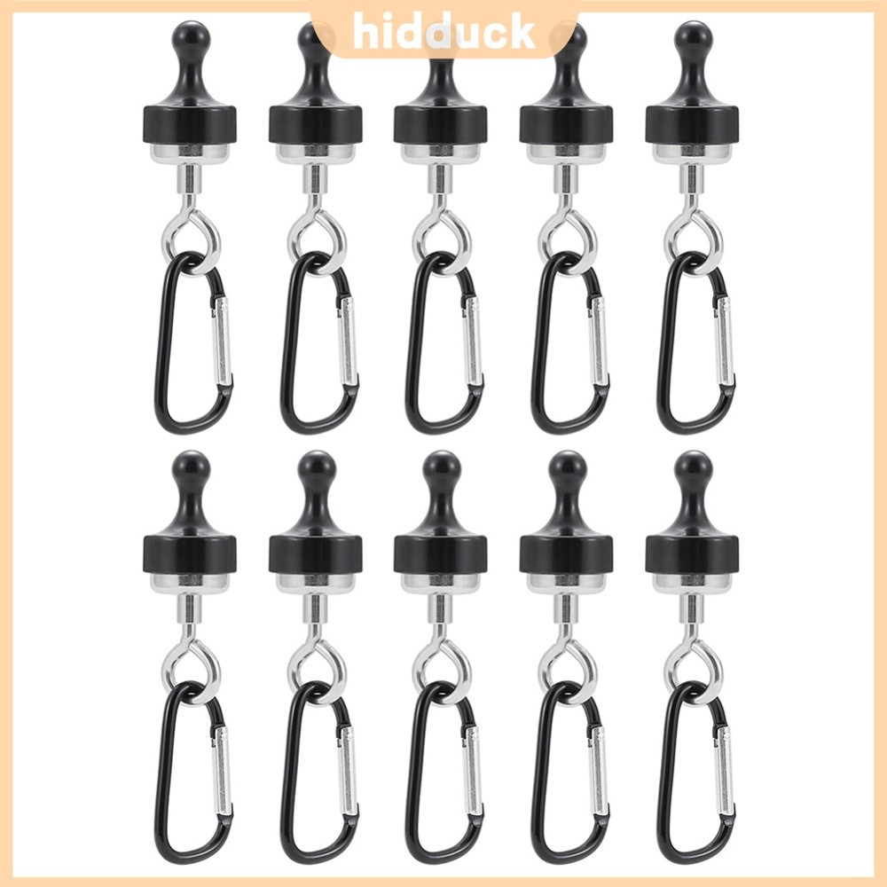 ⚡24ชม.⚡ 10 ชิ้น Camping ตะขอแม่เหล็ก D-Shape Camping เต็นท์ Carabiner Camping โคมไฟตะขอสําหรับเดินป่