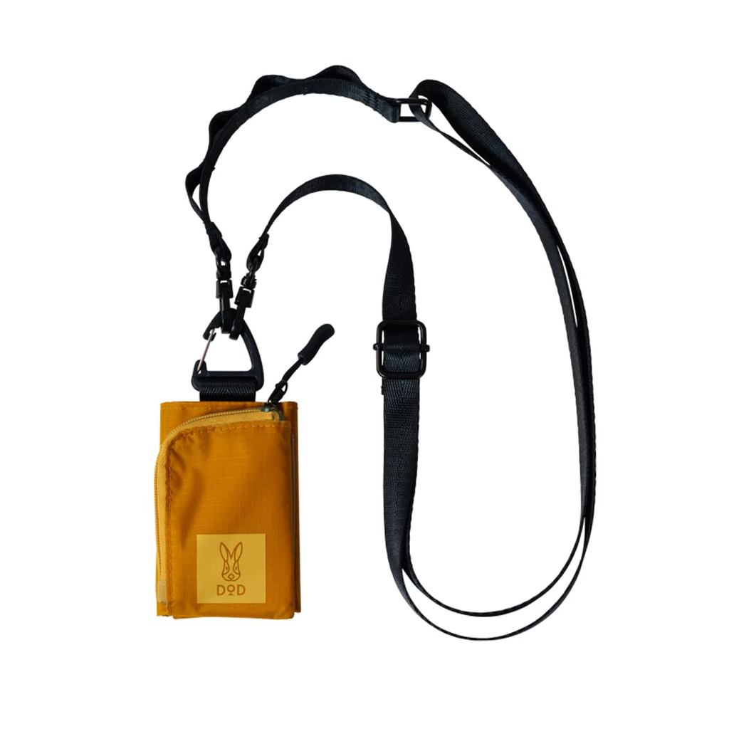 DOD Usazenile Nylon Mini Wallet Trifold Wallet Yellow Unisex Outdoor Empty-Hands Strap BG1-999-YL ส