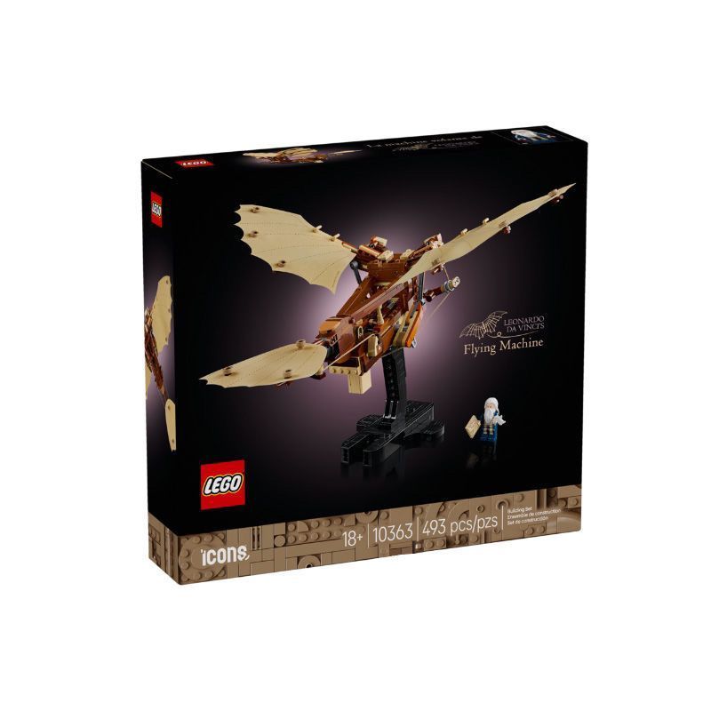 [] 10363 เครื่องบินของ Leonardo Da Vinci ชายหญิงประกอบของเล่นบล็อกตัวต่อ