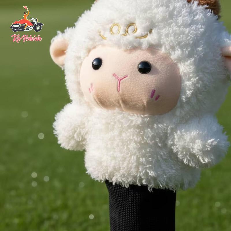[Whstrong] Sheep Golf Headcover Fuzzy Material Fuzzy Material Golf Headcover Sock-Design
