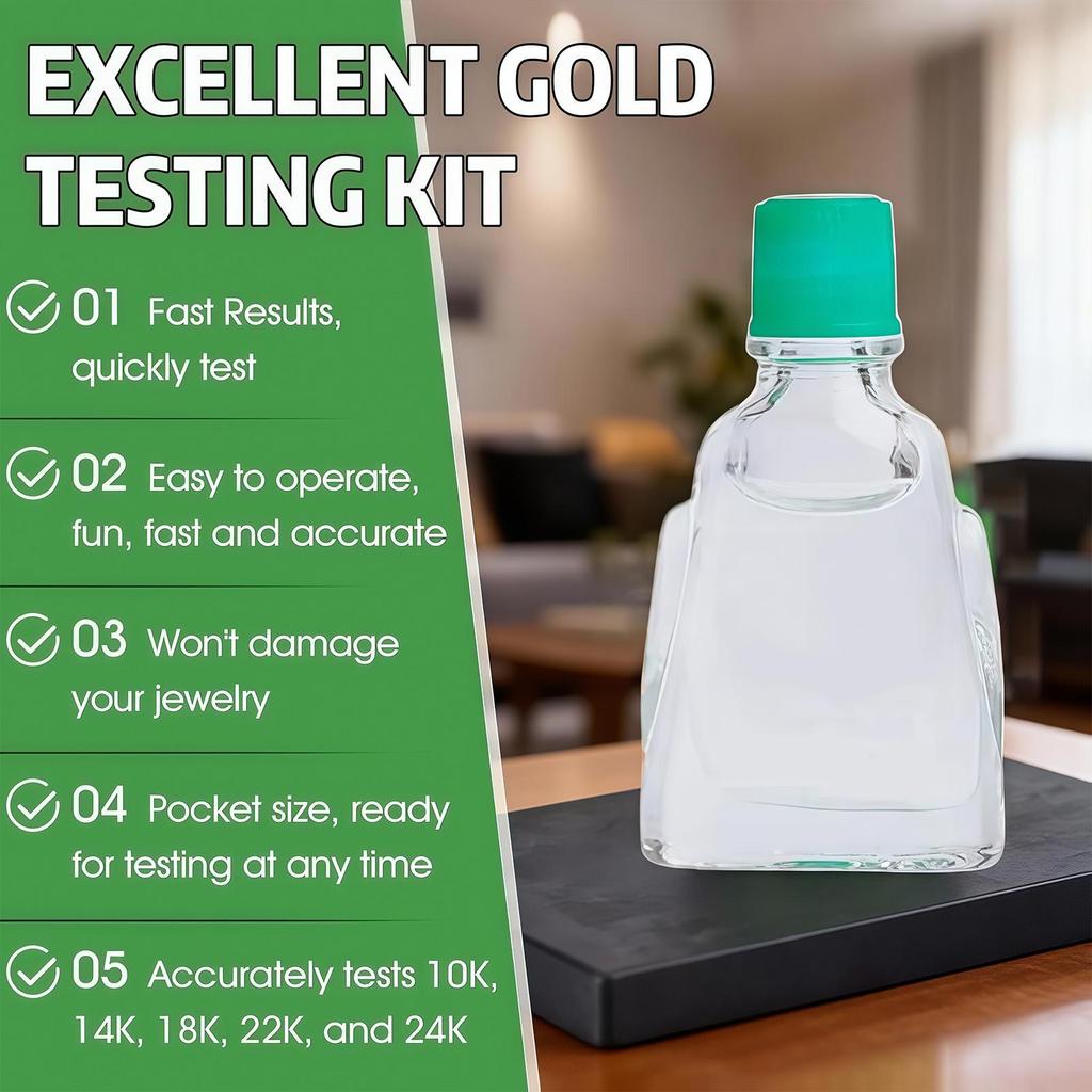 Precious Metal Detecting Gold ชุดทดสอบ Scratch Stone Tester 10K 14K 18K 22K 24K Gold Silver Test fes