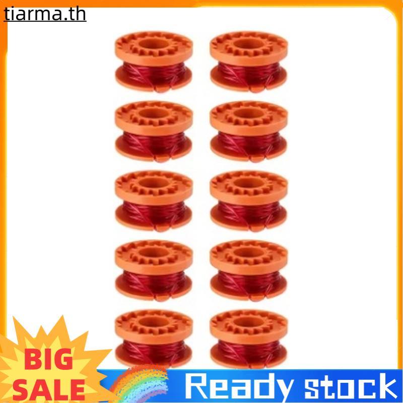 TIARMA 10PCS Trimmer Spool Line สําหรับอุปกรณ์เสริมเครื่องตัดหญ้า Spool Trimmer Spool ตัดเชือกและ WA