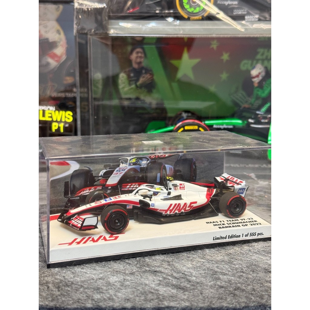 มินิคัท1: 43แฮส VF-22 ไมค์ ชูมาเชอร์ 2022 บาห์ลิน จีพี ใหม่เอี่ยมยังไม่ได้เปิดพร้อมกล่องเดิม จํากัด 