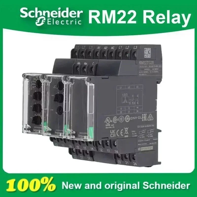 BZXN Schneider รีเลย์ลําดับเฟสการตรวจสอบสามเฟส RM22TG20 RM22TR33 RM22LG11MR ผลิตภัณฑ์ดั้งเดิม