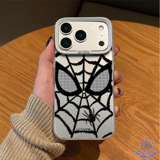 เคสโทรศัพท์ชุบสีสด ลายสไปเดอร์แมน สไตล์ฮิต เข้ากันได้กับIPhone 11 16 17 AIR 15 14 12 13 Pro Max 16 14 7 8 15 Plus XR X