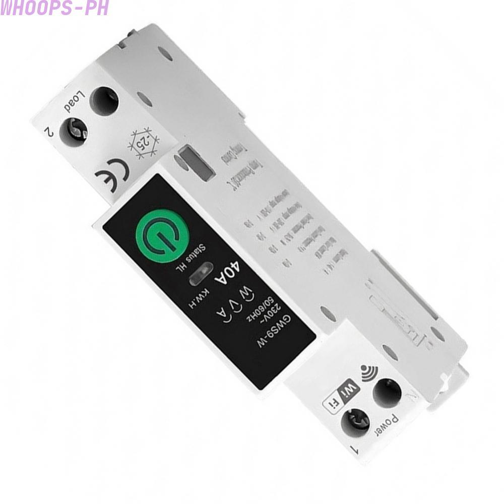 WiFi Smart Breaker เข้ากันได้กับสําหรับ Tuya App AC90V-240V 1P + N ปรับช่วง