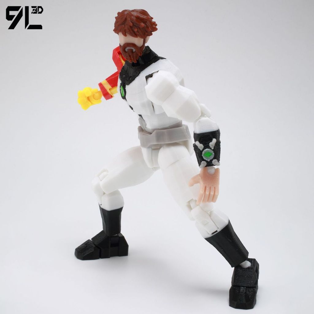 กลางอายุ Tian Xiaoclass Ben10 Youth Hacker รูป 9L3D Multi-Joint Movable สินค้าใหม่ Dummy Series Dumm