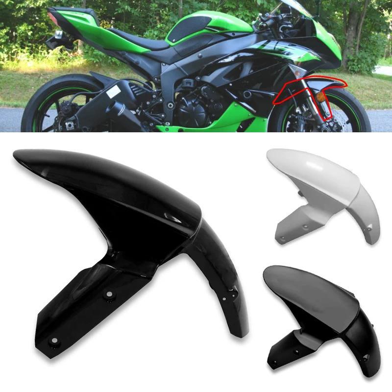 A-แผ่นบังโคลนหน้าสำหรับ Kawasaki Ninja ZX-10R 2011-2015 ZX-6R 636 2009-2018แฟริ่งคาร์บอนไฟเบอร์ ZX10