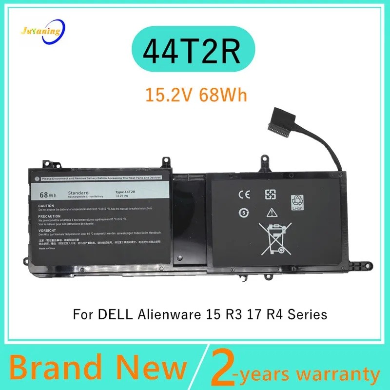 44T2R แบตเตอรี่แล็ปท็อปสําหรับ DELL Alienware 15 R3 17 R4 Series 546FF 0HF25D 15.2V 68Wh
