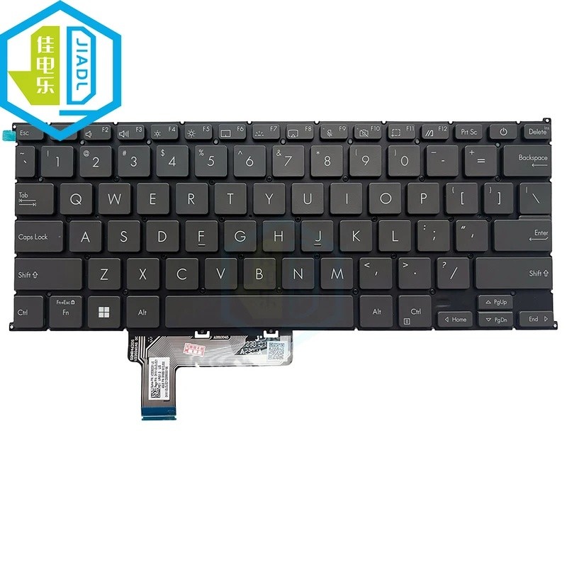 US ภาษาอังกฤษ RU รัสเซีย Backlight คีย์บอร์ดสําหรับ ASUS Zenbook S13 UX5304 UX5304VA 0KNB0-1612US00 