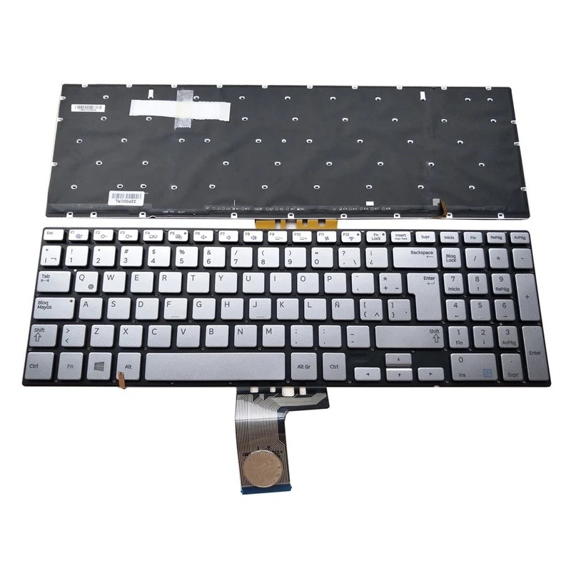 Backlit คําละติน AR UK แป้นพิมพ์แล็ปท็อปสําหรับ Samsung NP780 NP880 NP870 NP780Z5E NP880Z5E NP870Z5E