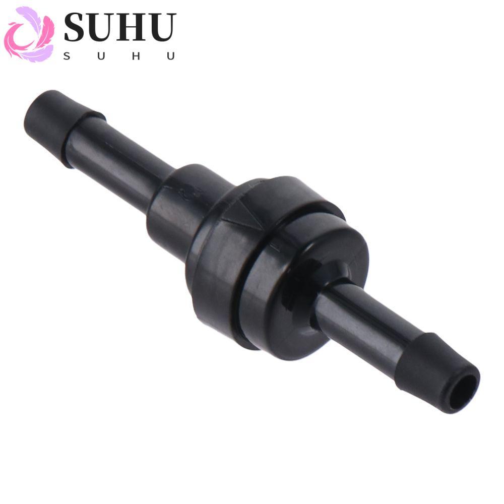 SUHU One-way Check Valve, One Way 1/8" 3/16" 1/4" Check Valve, One-way Valve Nylon Non Return Black 