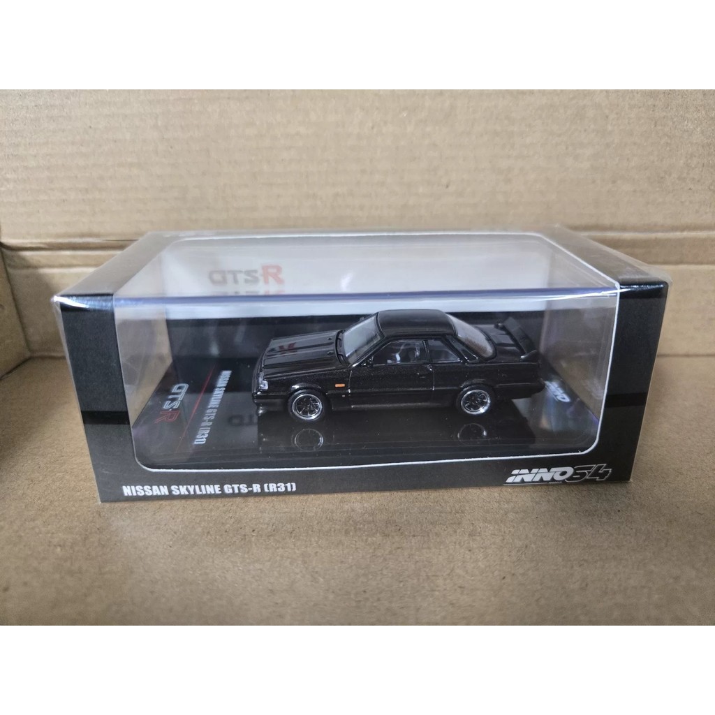 ยี่ห้อใหม่ INNO 1/64 Nissan Skyline GTR R31 GTS-R โมเดลรถโลหะผสม, แพ็คเกจเดิมที่ยังไม่ได้เปิด, ยิงที