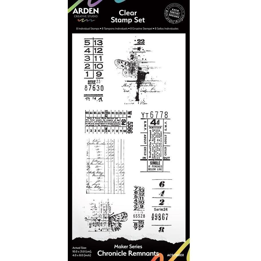 Arden Creative Studio Maker Series Chronicle Remnuts ชุดแสตมป์ 4x8 นิ้ว