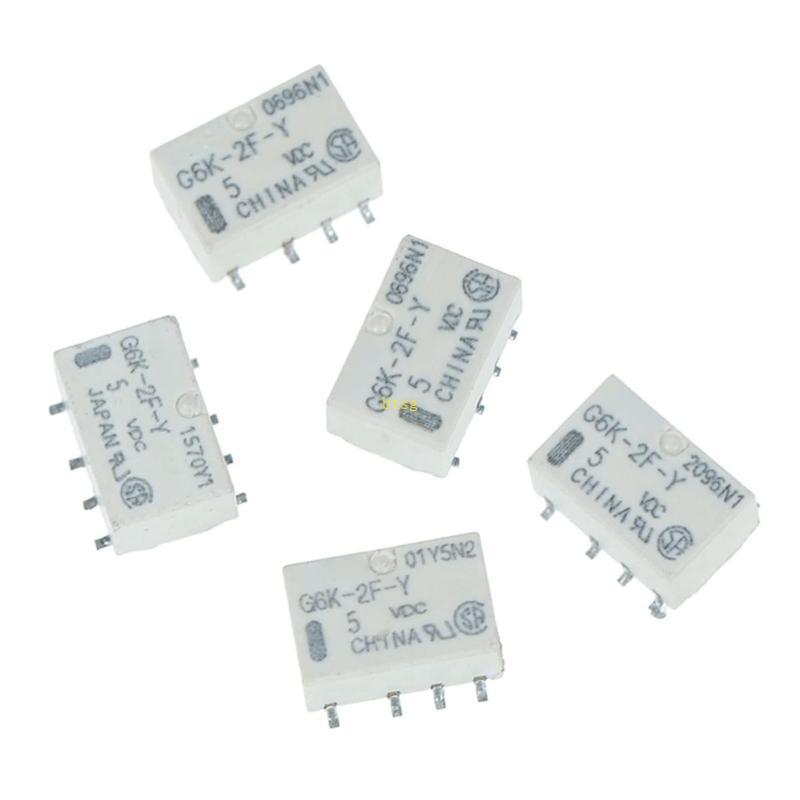 Btsg ส่วนประกอบสัญญาณบริการอิเล็กทรอนิกส์ 5V G6K-2F-Y 5 Pack Unit