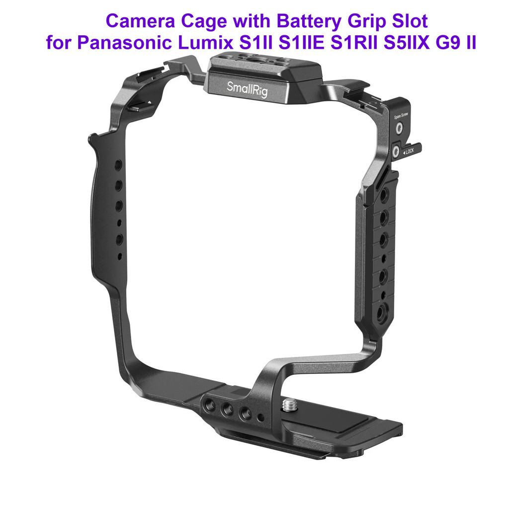 Smallrig สําหรับ Panasonic Lumix S1II S1IIE S1RII S5IIX G9 II กล้องกรงแบตเตอรี่ Grip Slot DMW-BG1 BG