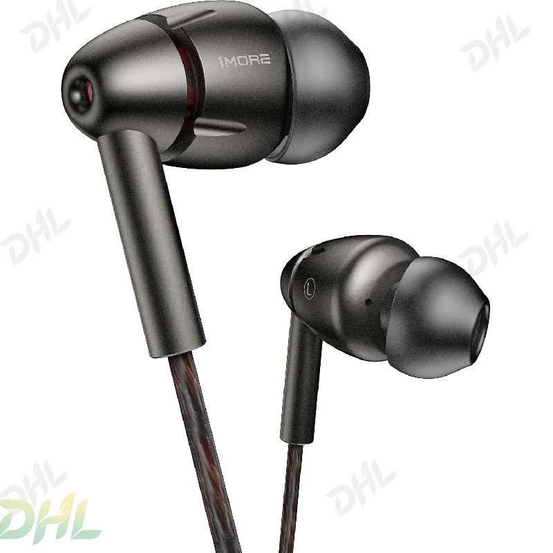 1MORE Quad Driver หูฟังอินเอียร์ Hi-Res High Fidelity หูฟัง W Bass, Spacious Re, ความละเอียดสูง, Mic