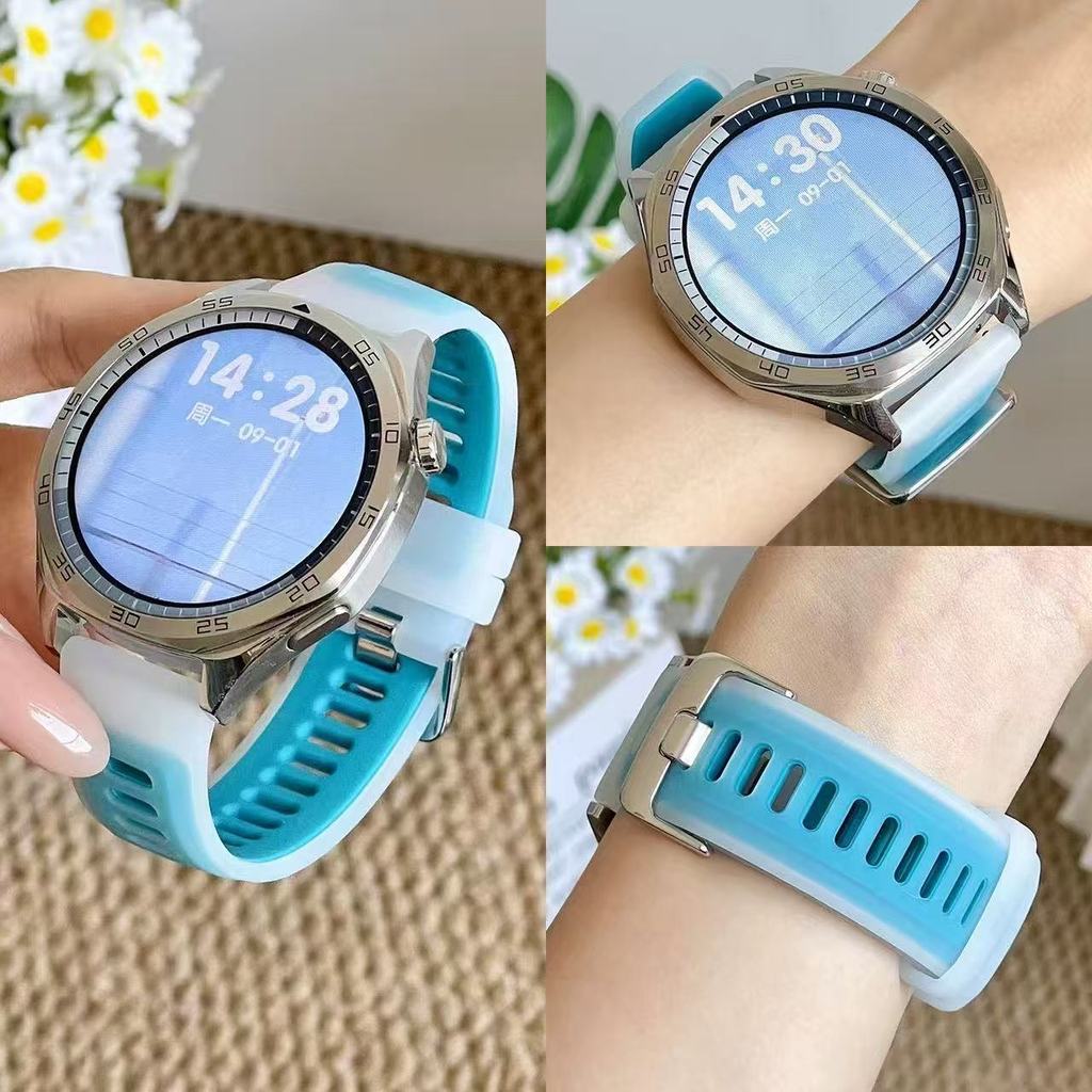 สายนาฬิกาHuawei GT runner2 GT6pro  GT6 46mm GT5 46mm GT4 46mm GT3 GT2e GT2  GTสายสองสี