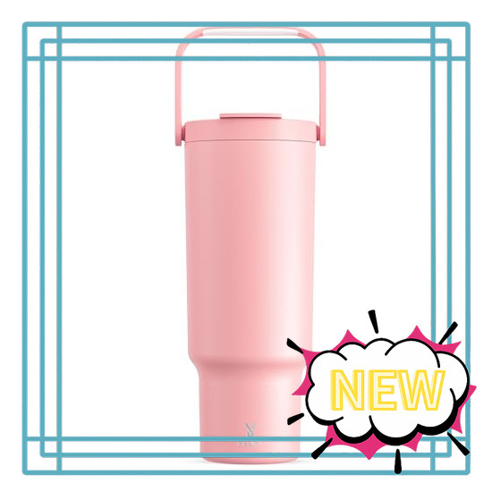 Meoky Tumbler Water Bottle with Straw, Large Capacity 1. 2 Liters, Vacuum-Insulated, Keeps Drinks Co