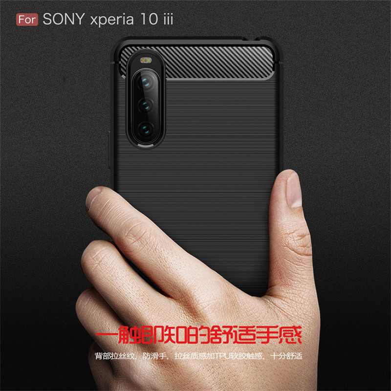 Sony xperia10iii3 รุ่น xq-bt52 Cooling xqbt เคสโทรศัพท์ SO-52B รูปแบบคาร์บอนไฟเบอร์ A102SO Frosted S