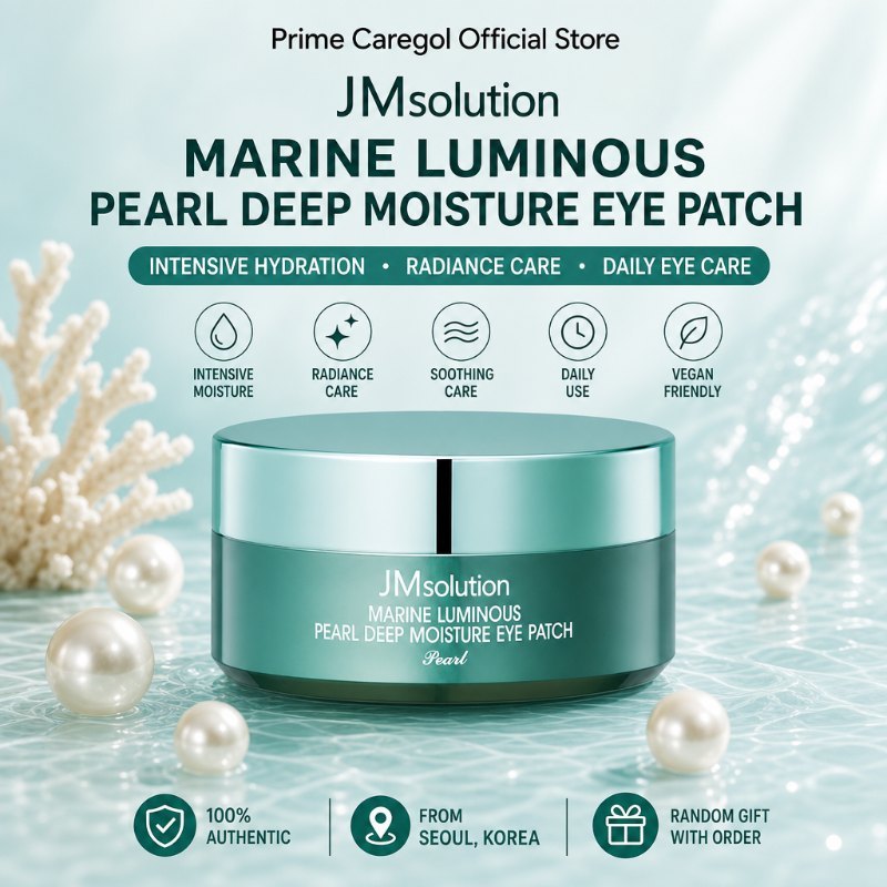 JM Solution Marine Pearl Deep Moisture Eye Patch 60ea Korean Skincare Daily Beauty Care ส่งจากโซล เก