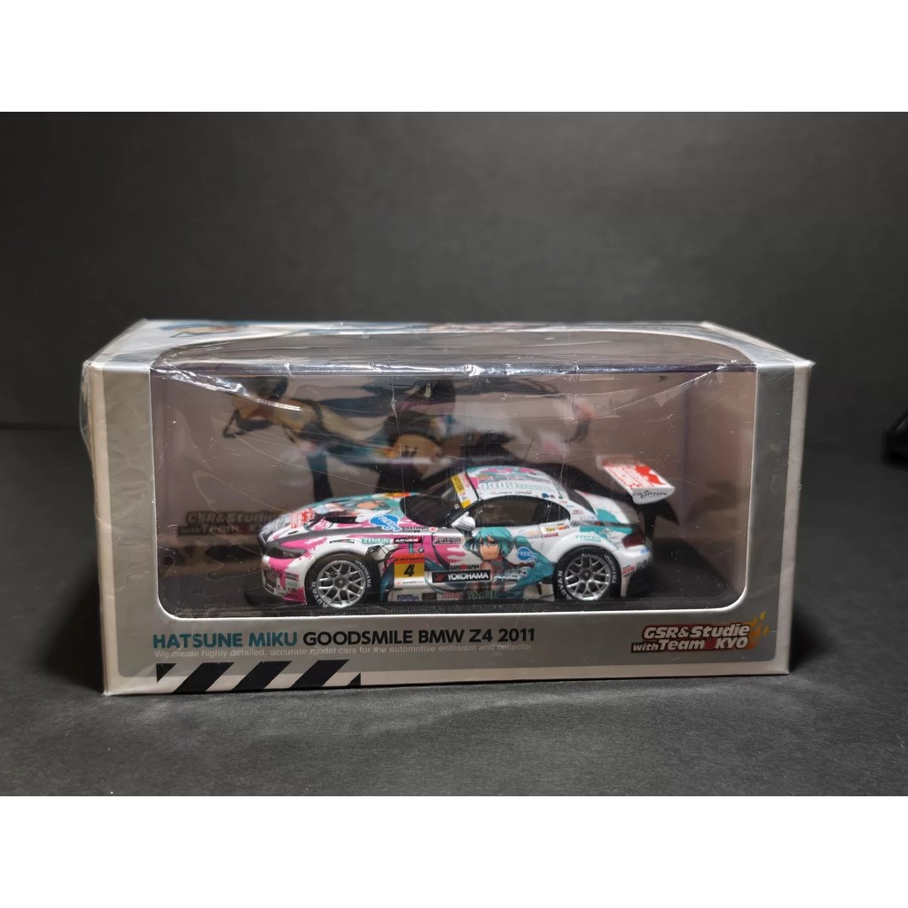 [พร้อมสต็อกเดี่ยว] 1/43 Good Smile Racing Hatsune Miku BMW Z4 2011 Super GT Championship Car Model พ