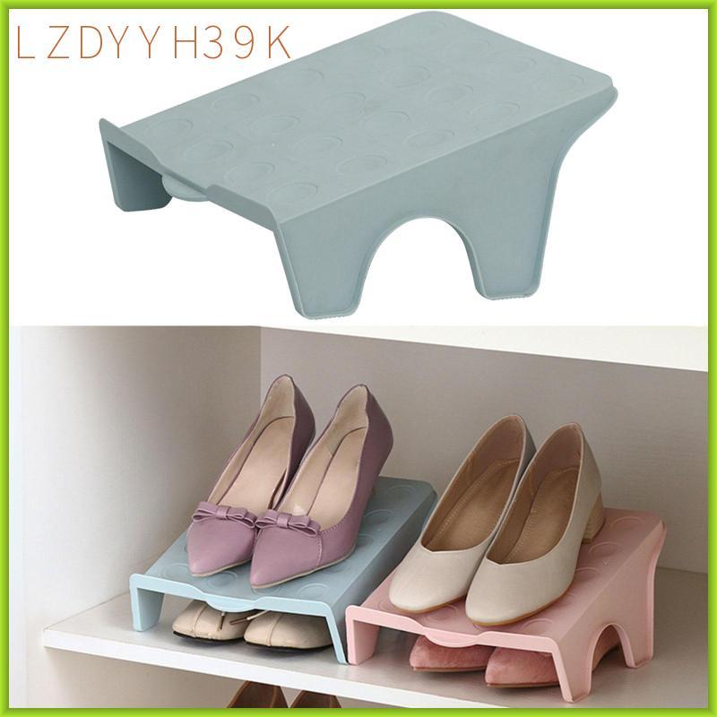 [lzdyyh39k] ชั้นวางรองเท้าประหยัดพื้นที่ Stacker Double Deck Organizer ชั้นวางสําหรับตู้เสื้อผ้า Apa
