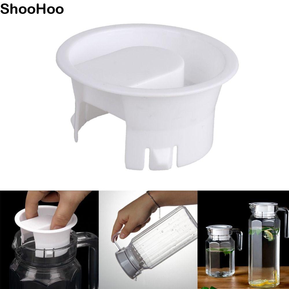 SHOOHOO ปลั๊กขวด, ฝาครอบ Non Splash ขนาด 7.6 ซม., แก้วน้ํา Carafe Stoppers ฝาพลาสติกป้องกันการรั่วสําหรับเหยือก Bistro
