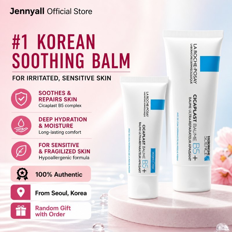 La Roche-Posay Panthhenol B5 Plus Repair Cream 100ml Derma Moisturizer ปลอบประโลมแดง คืนจัดส่งจากโซล