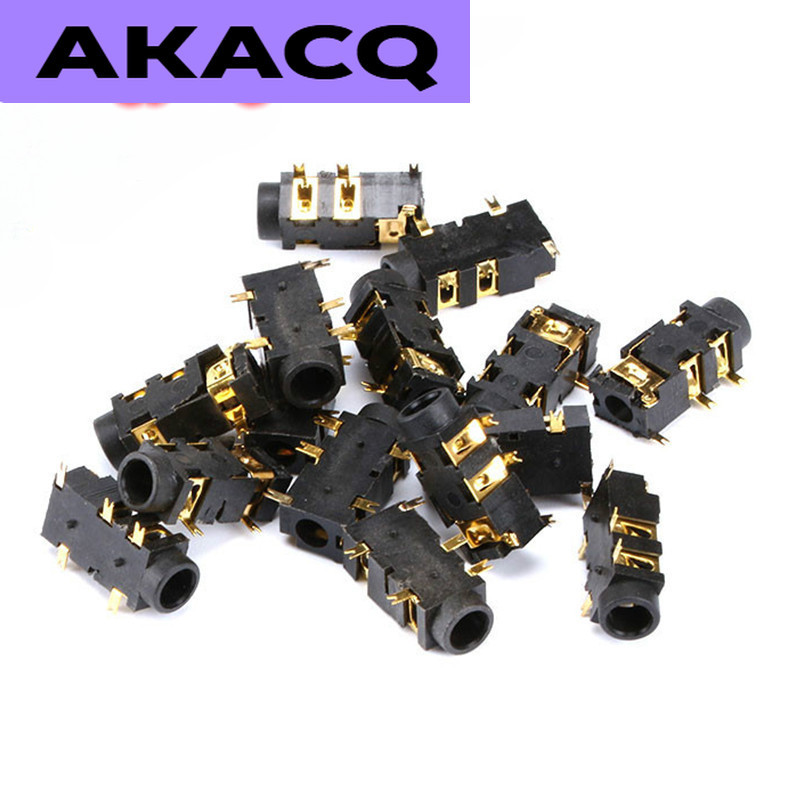 10PCS 3.5 มม.หูฟัง PJ-327A Gold-Plated Patch 5 Pin SMD Audio หูฟัง/ซ็อกเก็ตหูฟัง PJ327A MP3 อุปกรณ์เ