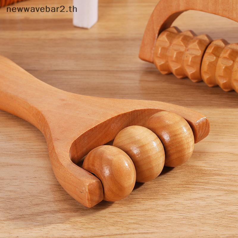 # waveba # 1PC ไม้ Roller Massager Ne, ไหล่และคอ Universal Hand Massager เครื่องมือนวดนวดเท้า .