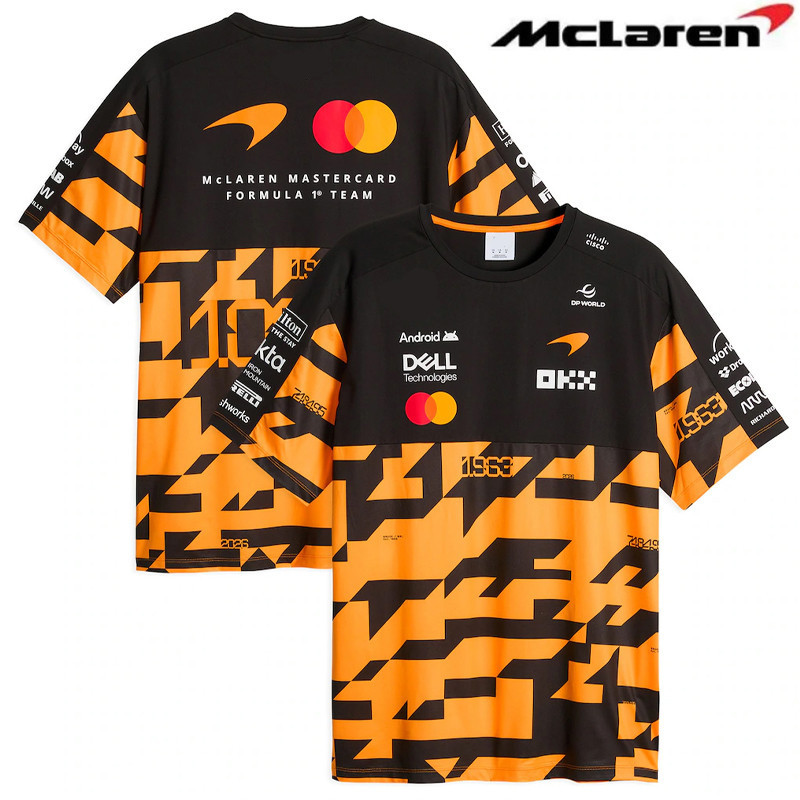 2026 ใหม่ล่าสุด F1 Racing Jersey + Mclaren RacingTeam เสื้อยืด + ฤดูร้อนผู้ชายและผู้หญิงเสื้อยืดแขนสั้น