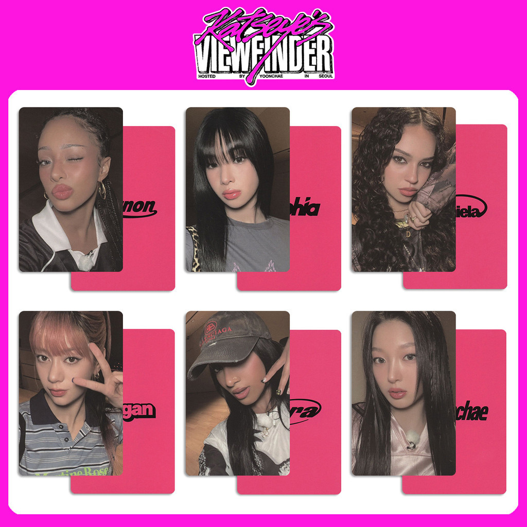 KATSEYE Cat Eye สินค้า VIEWFINDER ใน SEOUL Photocard WVS Photocard VIEWFINDER Photocard