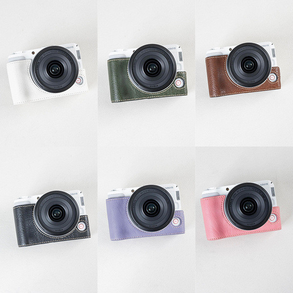 Canon r50v เคสป้องกัน v1 กระเป๋ากล้อง r10r62r7 เคสป้องกัน r100r50r8rpr52 เคสหนังอุปกรณ์เสริม